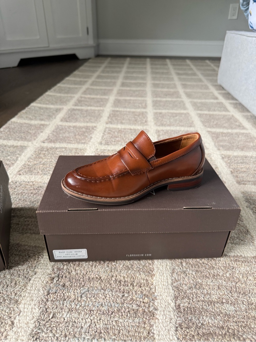 Classic Kids Brown Leather Penny Loafers